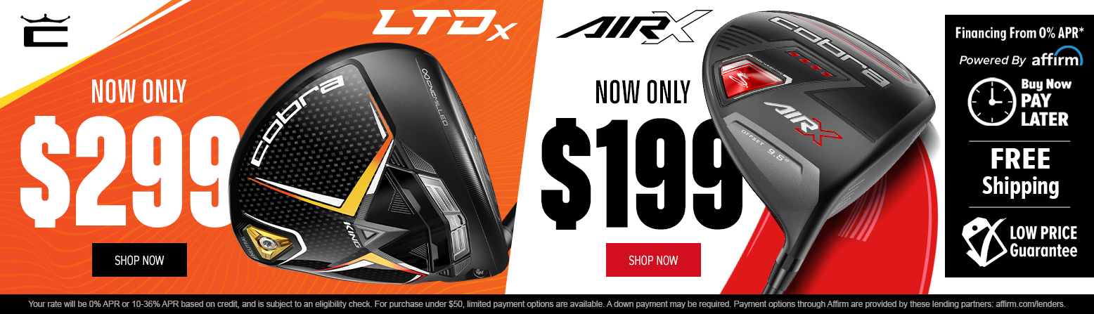 Shop Price Drops On Cobra LTDx And AIRx Left Handed Clubs!